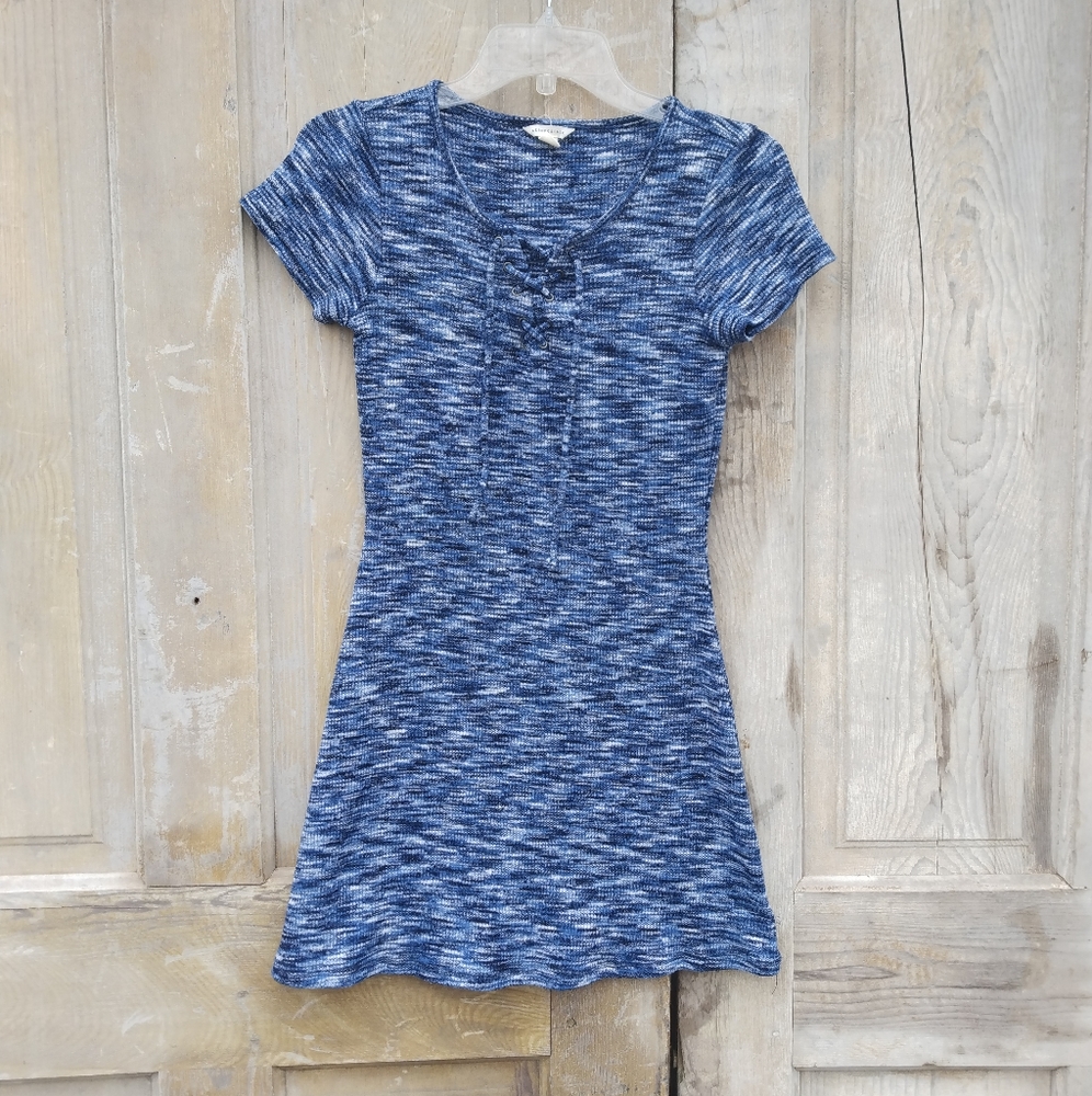 Blue Knit Dress